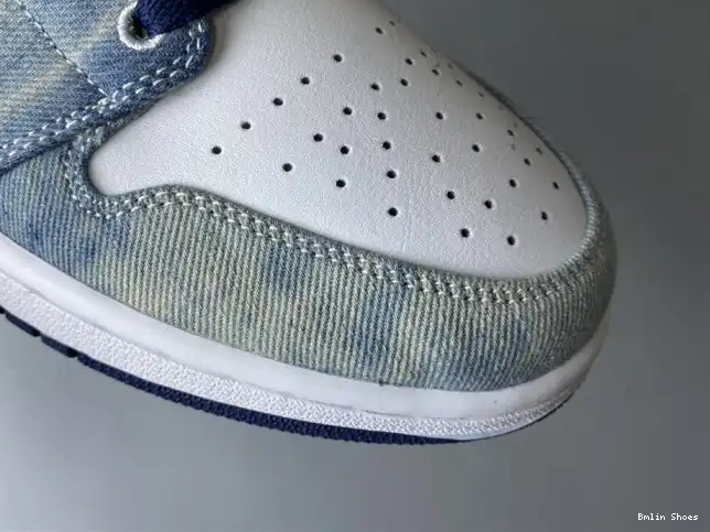 Bmlin Shoes Air Washed Denim Jordan Low CZ8455-100 1 0607